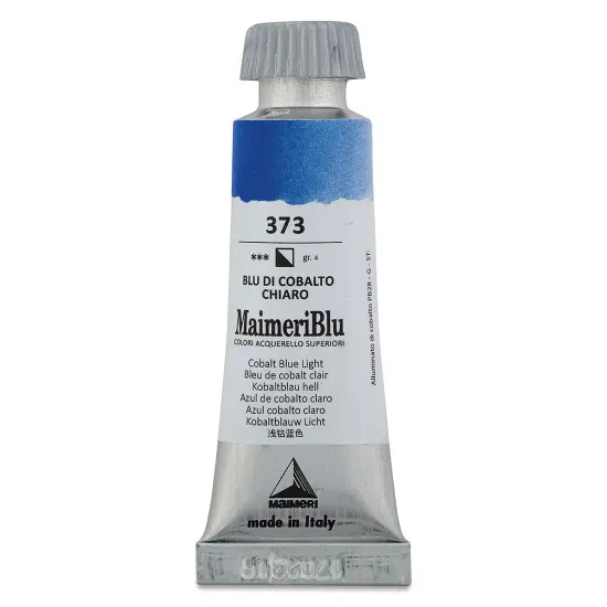 Maimeri Blu Artist Watercolor - Cobalt Blue Light, 12 ml Tube {1}
