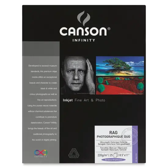 Canson Rag Photographique Duo Pack - 8-1/2" x 11", Pkg of 25 {2}