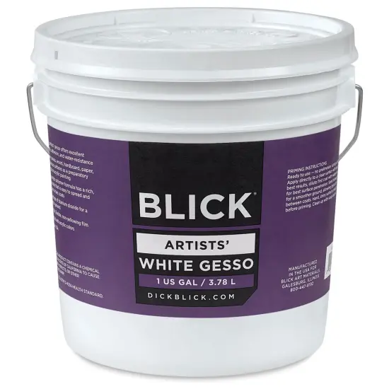 Blick Artists Acrylic Gesso - White, Gallon tub {1}