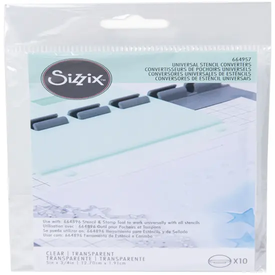 Sizzix Stencil & Stamp Tool Accessory 10/Pkg-Universal Stencil Converters {1}