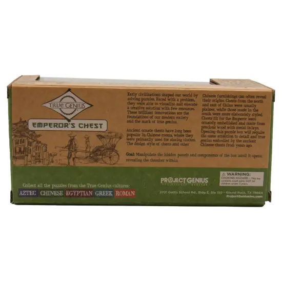 Emperor's Chest Gift Box Puzzle Brain Teaser Box that Holds Gift Cards, Money, Artfully Crafted Wooden Puzzle {4}