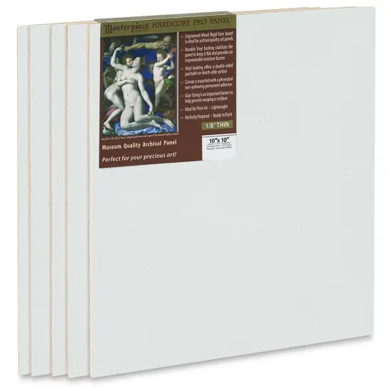 Masterpiece Sausalito Hardcore Pro Canvas Panel Pack - 10" x 10", Pkg of 5 {1}