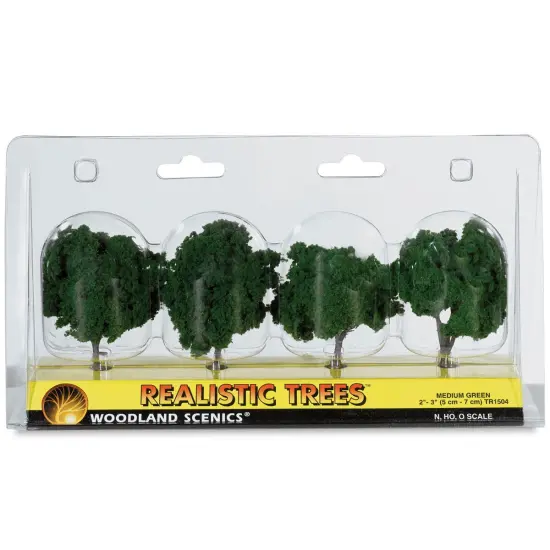 Woodland Scenics Model Scenery - Ready Made Trees, 2"-3", Medium Green {2}