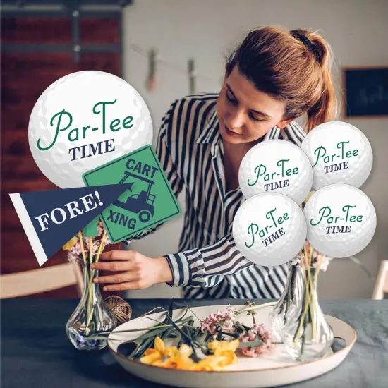 Big Dot of Happiness Par-Tee Time - Golf - Birthday or Retirement Party Centerpiece Sticks - Showstopper Table Toppers - 35 Pieces {4}