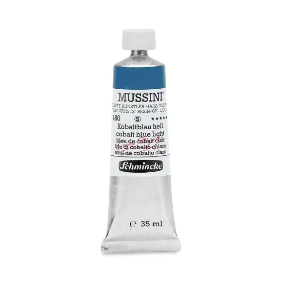 Schmincke Mussini Oil Colors - Cobalt Blue Light, 35 ml tube {1}