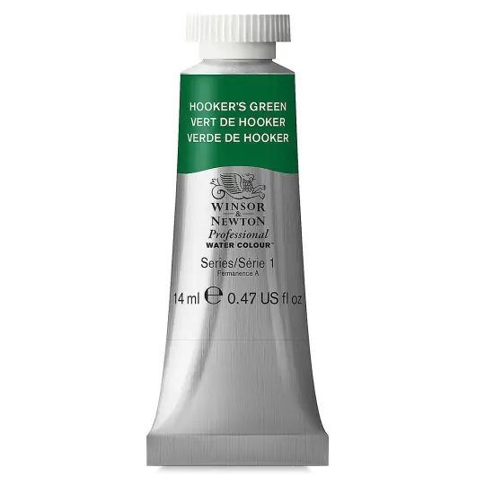 Winsor & Newton Professional Watercolor - Hooker's Green, 14 ml Tube {2}