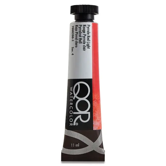 QoR Modern Watercolors - Pyrrole Red Light, 11 ml tube {2}