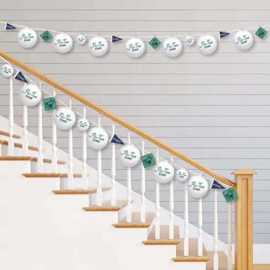 Big Dot of Happiness Par-Tee Time - Golf - Birthday or Retirement Party DIY Decorations - Clothespin Garland Banner - 44 Pieces {3}