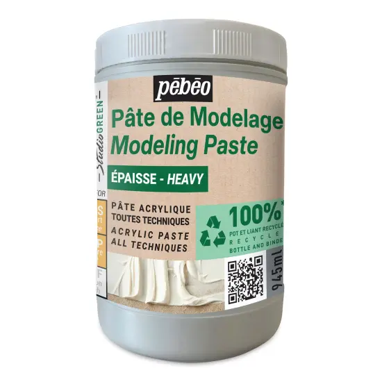 Pebeo Studio Green Modeling Paste - Heavy, 945 ml {1}