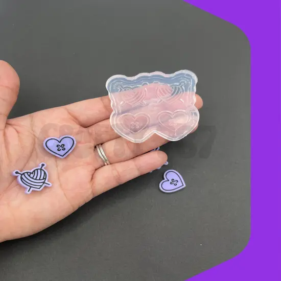 Knitting Crochet Earring/Bits Silicone Mold, Resin Mold & More(A13) {2}