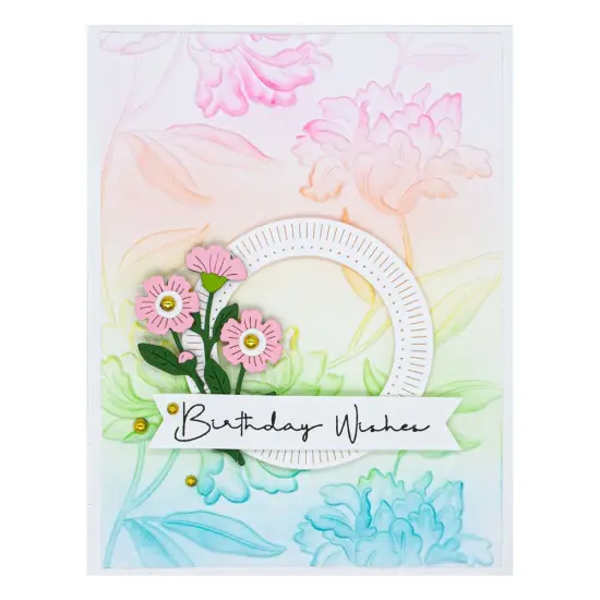Spellbinders 3D Embossing Folder 5.5"X8.5"-Beautiful Blooms {6}