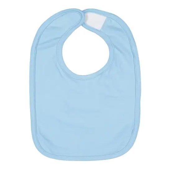 Rabbit Skins&reg; Infant Premium Jersey Bib Light Blue {2}