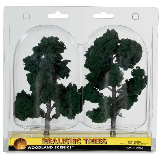 Woodland Scenics Model Scenery - Ready Made Trees, 6"-7", Dark Green {2}