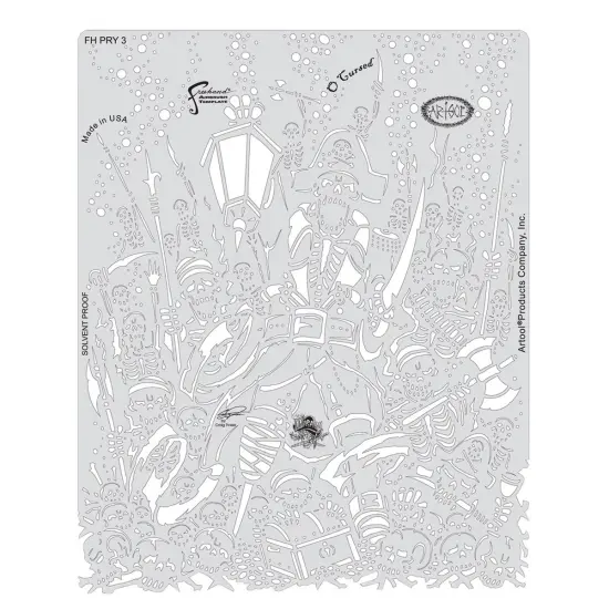 Iwata Artool Freehand Template - Piracy O' Cursed {2}