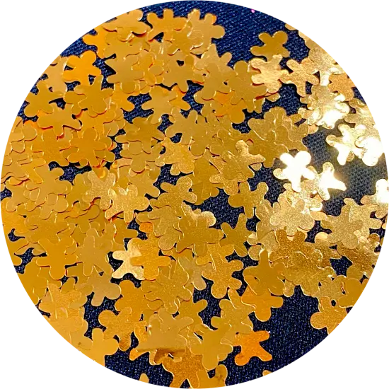 Polyester Glitter - Gingerbread Man Glitter Shapes by Glitter Heart Co.™ {1}