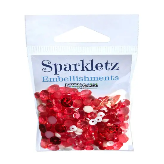 Buttons Galore Sparkletz DIY Craft Embellishments 30 Grams - 3 Packs of Peppermint Jazz {2}