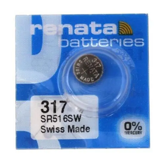 Renata Batteries 317/SR516SW Watch Battery (5 Pack) {1}