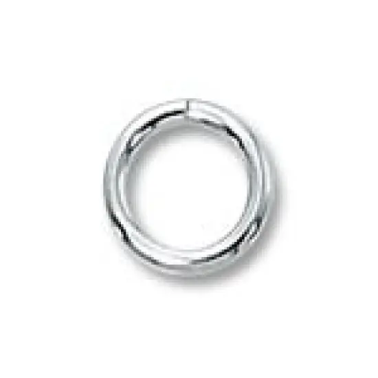 Jump Ring Round Open 6mm Sterling Silver (1-Pc) {1}
