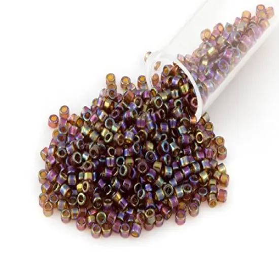 Miyuki Delica Seed Bead 11/0 Transparent Amber AB {3}