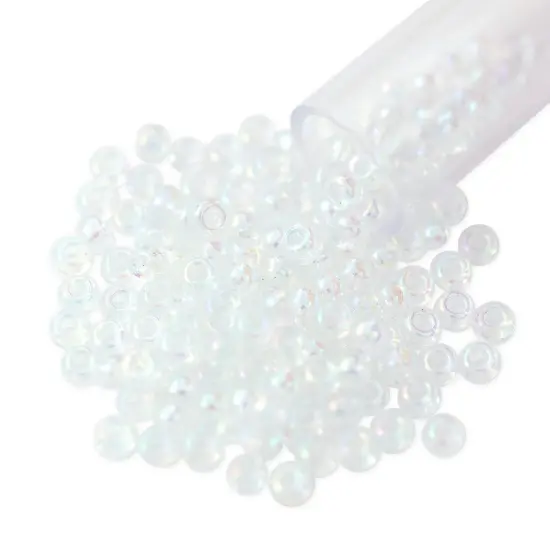 Miyuki Round Rocaille Seed Bead 8/0 Transparent Rainbow Crystal {1}