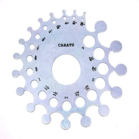 Diamond And Stone Baker Gauge With Carat And Millimeter Measurements {2}