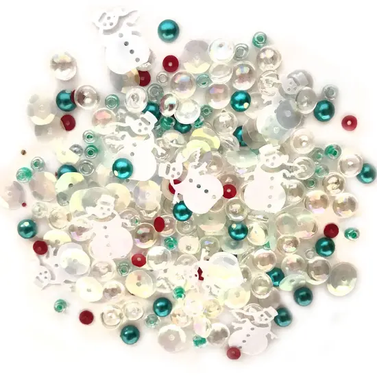 Buttons Galore Sparkletz DIY Craft Embellishments 30 Grams - 3 Packs of Frosty Friends {1}