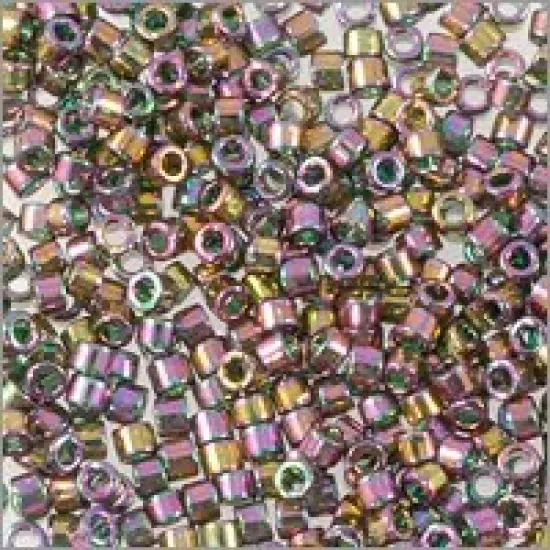 Miyuki Delica Seed Bead 11/0 Gold Luster Green AB {2}