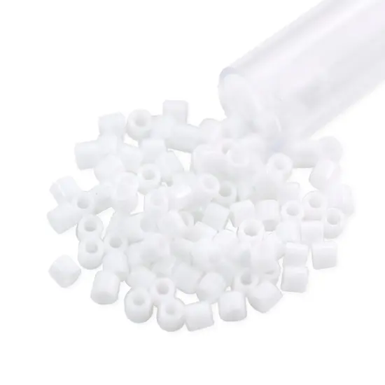 Miyuki Delica Seed Bead 8/0 Opaque White {1}