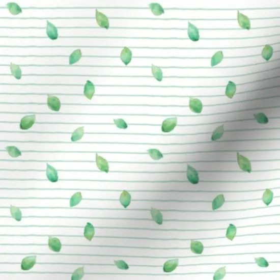 Various Fabrics by the Yard or Fat Quarter Leaves Nature Stripes Spring Botanical Lines Garden Nursery Custom Printed Fabric by Spoonflower {7}