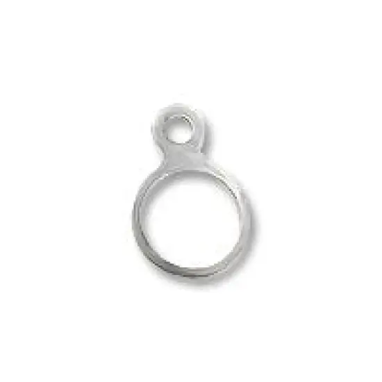 JewelrySupply Connecter - 4.25mm Sterling Silver (1-Pc) {1}
