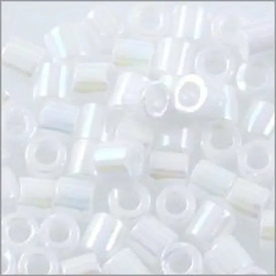 Miyuki Delica Seed Bead 8/0 Opaque White AB {2}