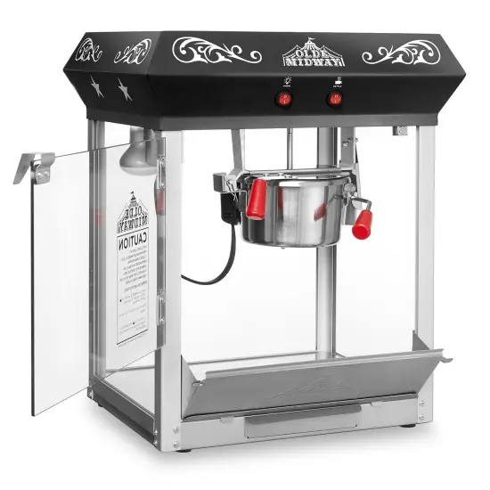 Olde Midway Bar Style Popcorn Machine Maker Popper with 6-Ounce Kettle {3}