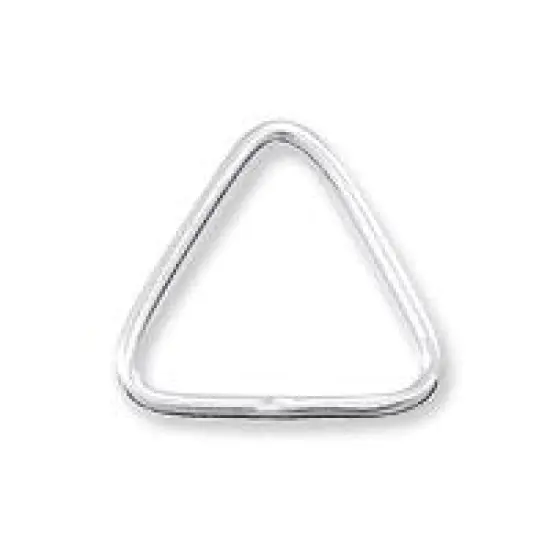 Jump Ring Triangle Open 8x8mm Sterling Silver (1-Pc) {1}