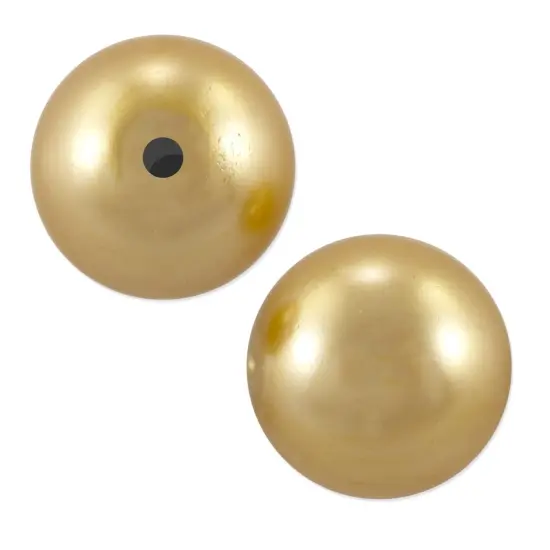 Preciosa Crystal Nacre Round Pearl 6mm Gold (Package of 20) {1}