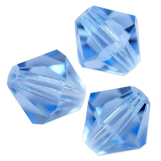 Preciosa Crystal Bicone Bead 6mm Aquamarine (Package of 40) {1}