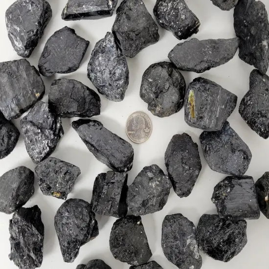 Black Tourmaline Crystal Large Chunks {4}