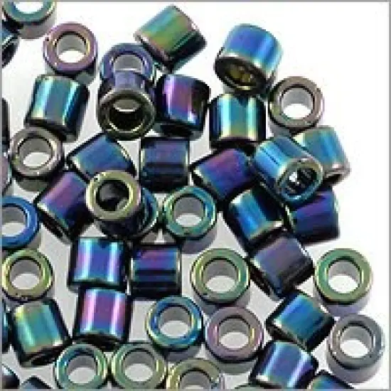 Miyuki Delica Seed Bead 8/0 Iris Black {2}