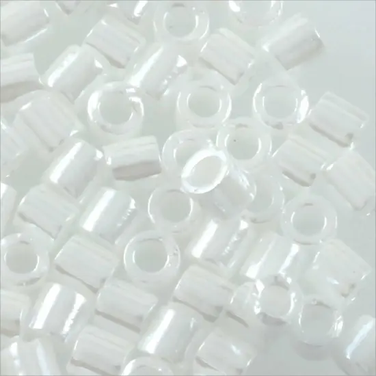 Miyuki Delica Seed Bead 8/0 Opaque White Luster {3}