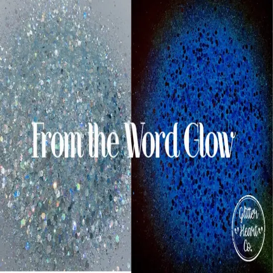 Polyester Glitter - From the Word Glow - Glow in the Dark by Glitter Heart Co.™ {3}