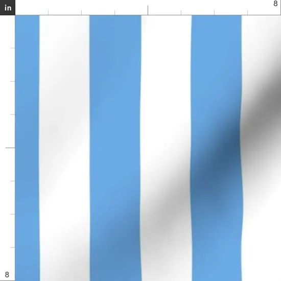 Various Fabrics by the Yard or Fat Quarter Coastal Beach Blue White Cabana Hut Tent Stripes Retro Large Scale Custom Printed Fabric by Spoonflower {4}