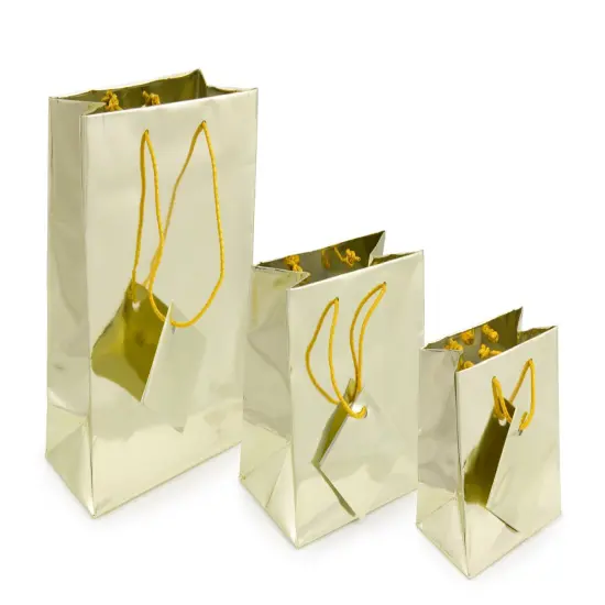 Gift Bag Medium Metallic Gold (Package of 20) {2}