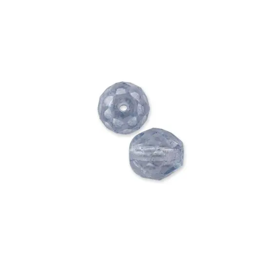 Czech Fire Polished Rounds 4mm Blue Luster (Package of 10) {1}
