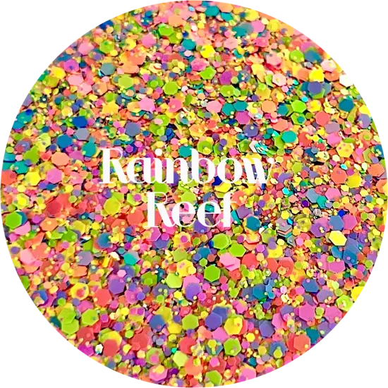 Polyester Glitter - Rainbow Reef by Glitter Heart Co.&trade; {1}