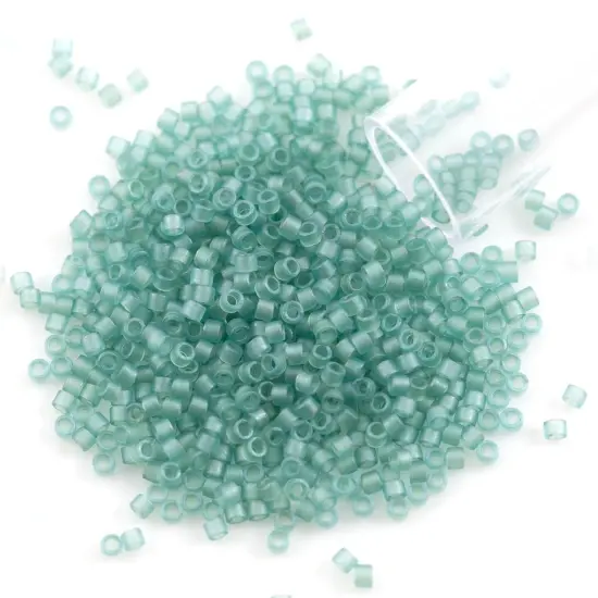 Miyuki Delica Seed Bead 11/0 Matte Glazed Luster Seafoam Green {1}