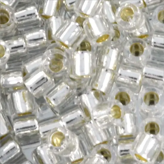 Miyuki Delica Seed Bead 8/0 Silver Lined Crystal {2}