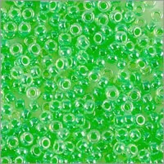 Miyuki Round Rocaille Seed Bead 15/0 Ceylon Light Green {2}