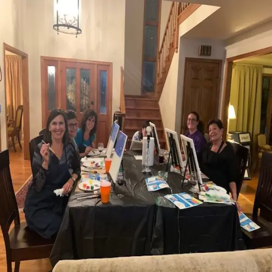 Halloween Painting Kit - Halloween Hal Acrylic Painting Kit & Video Lesson, DIY Halloween Craft, Beginner Painting, Paint At Home {5}