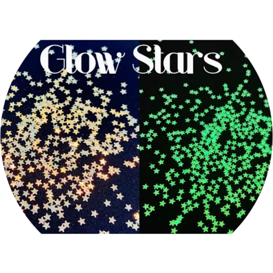 Polyester Glitter - Glow Stars Glitter Shape by Glitter Heart Co.&trade; {1}