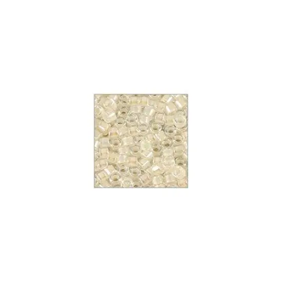 Miyuki Delica Seed Bead 11/0 Transparent Cream AB {5}