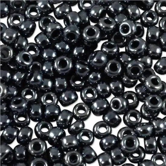 Miyuki Round Rocaille Seed Bead 11/0 Metallic Gunmetal Grey {3}